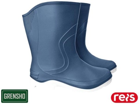 Damskie Kalosze RAINBOW – Krótkie Botki z Wkładką, Wodoodporne REIS