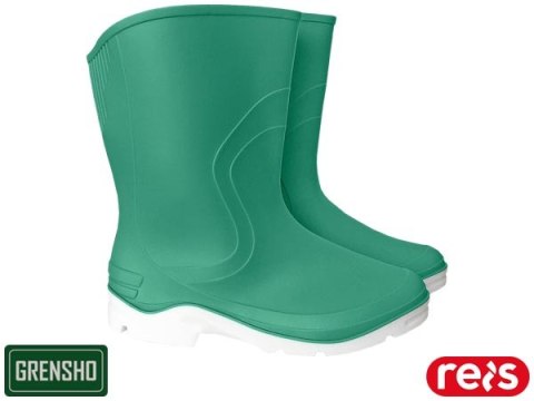 Damskie Kalosze RAINBOW – Krótkie Botki z Wkładką, Wodoodporne REIS