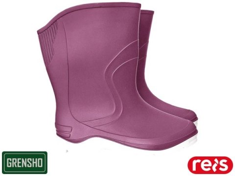 Damskie Kalosze RAINBOW – Krótkie Botki z Wkładką, Wodoodporne REIS