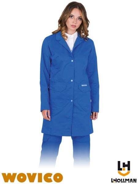 Damski Fartuch Roboczy Poliester Bawełna Zapinany na Napy Kieszenie L.HOLLMAN