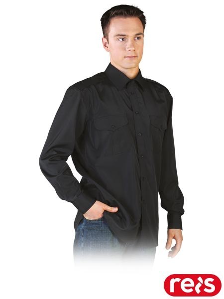 Koszula Męska Poliester/Bawełna z Pagonami – Elegancja i Funkcjonalność na Co Dzień i do Służby REIS