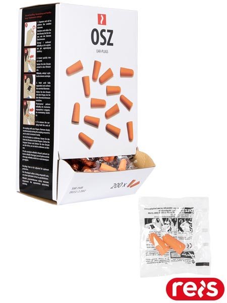 Zatyczki do Uszu z Pianki, 200 Par, SNR=39 dB, Jednorazowe REIS