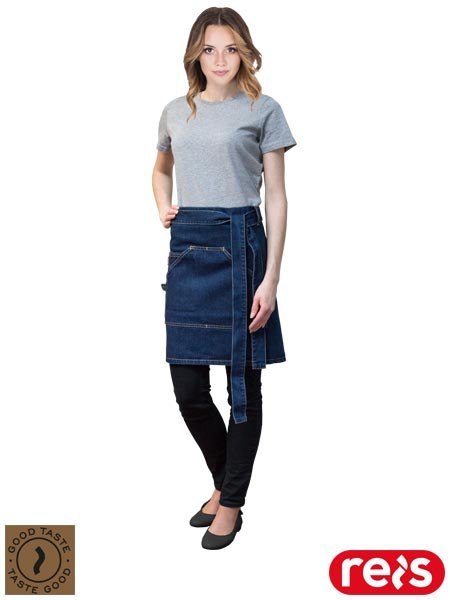 Zapaska Jeansowa z Kieszeniami, Wytrzymała, 100% Bawełna REIS