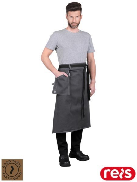 Zapaska Jeansowa z Kieszeniami, Wytrzymała, Zapinana na Zatrzaski REIS