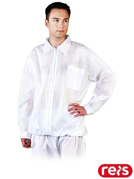 Bluza Polipropylenowa Długi Rękaw | Suwak | Jednorazowa | Medycyna, Kosmetyka, Spożywcza REIS