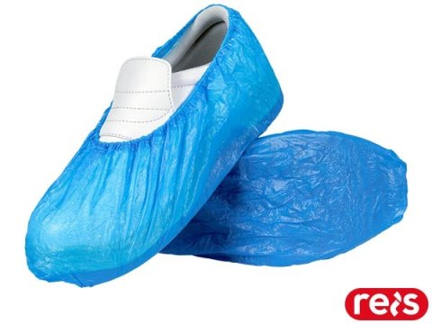 Foliowe ochraniacze na obuwie BFOL - 17x41 cm, jednorazowe, 100 szt. REIS