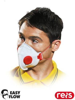 Półmaska Ochronna FFP3 z Zaworkiem i Klamrą na Nos, 10 szt. REIS