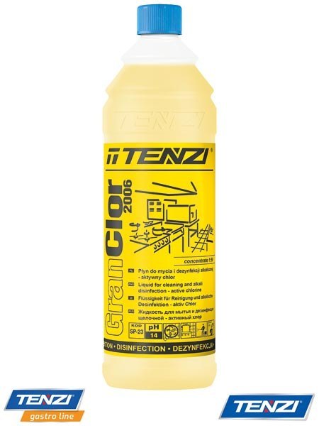 GrannClor 2006 – Koncentrat do Mycia i Dezynfekcji z Aktywnym Chlorem 1 LTENZI