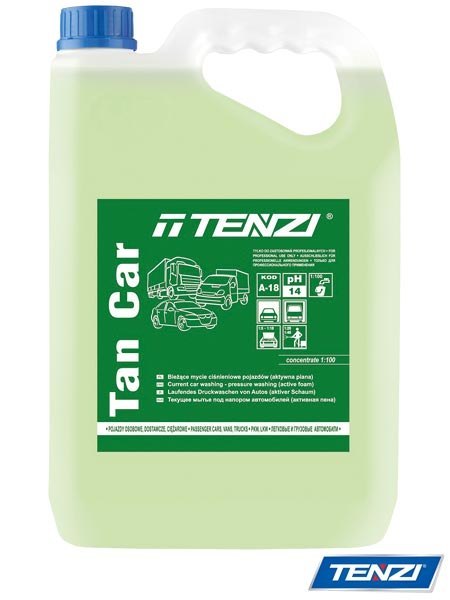 Tan Car – Koncentrat Aktywnej Pianki do Mycia Samochodów, 5 L TENZI