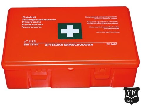 Apteczka Samochodowa DIN 13164:2022 – Kompletne Wyposażenie Drogowe PK-MOT
