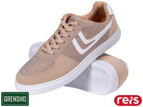 Buty sportowe CASUAL – Tkane, Lekkie Półbuty z Materiału Tekstylnego REIS