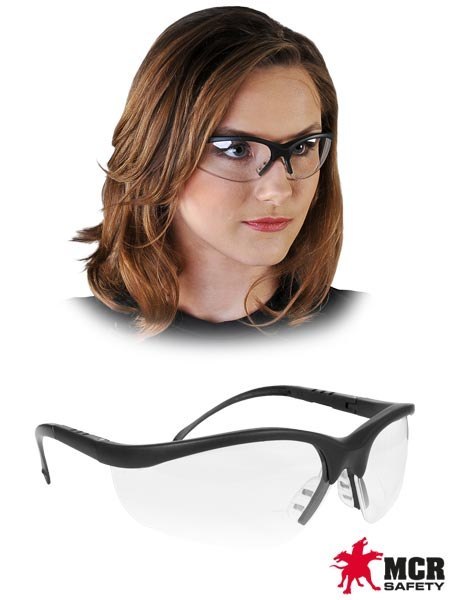 Okulary Ochronne KLONDIKE – Z Regulacją Ramion i Żelową Nakładką na Nos MCR