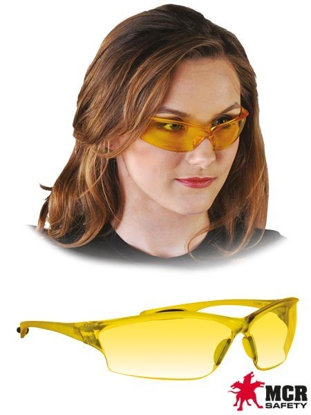 Okulary Ochronne LAW – Dielektryczne, Poliwęglanowe z Boczną Ochroną i Wstawkami TPR MCR