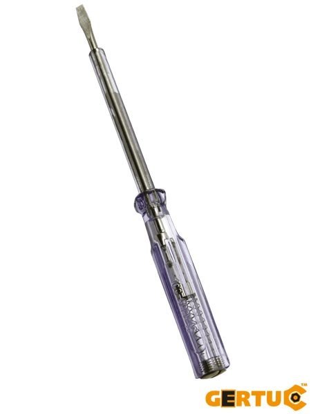 Próbnik Napięcia Pokryty Cynkiem | Trwały, Antykorozyjny | Do Gniazdek i Przewodów | Narzędzie Elektryczne GERTU