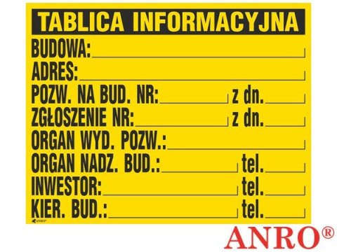 ZNAK BEZPIECZEŃSTWA ANRO