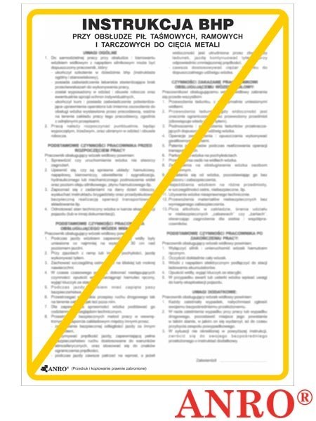 ZNAK BEZPIECZEŃSTWA ANRO