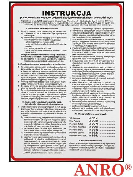 ZNAK BEZPIECZEŃSTWA ANRO