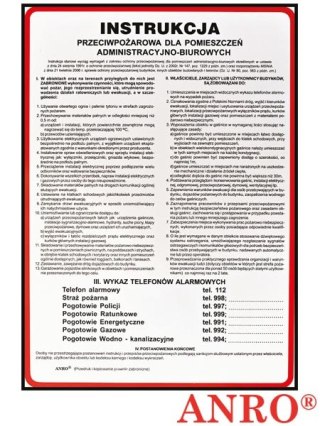 ZNAK BEZPIECZEŃSTWA ANRO