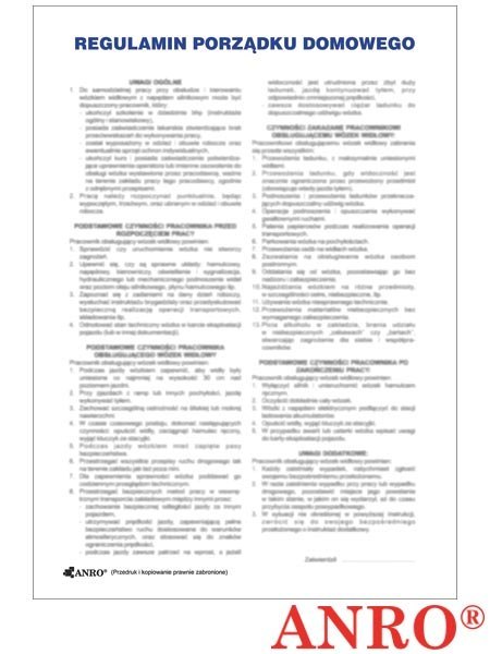 ZNAK BEZPIECZEŃSTWA ANRO