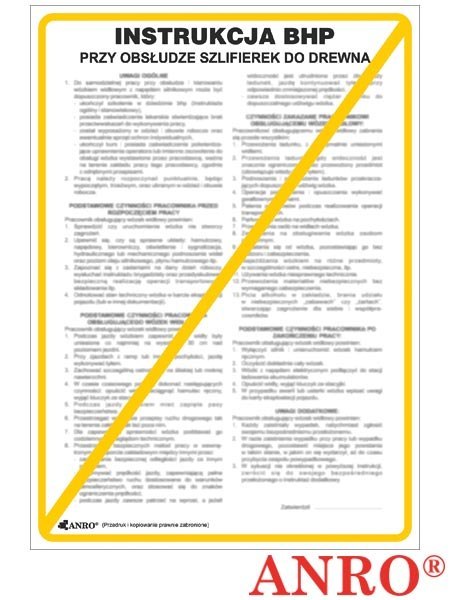 ZNAK BEZPIECZEŃSTWA ANRO