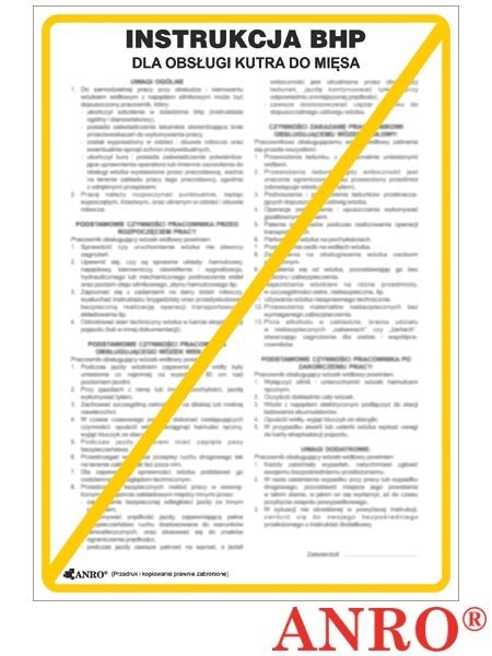 ZNAK BEZPIECZEŃSTWA ANRO