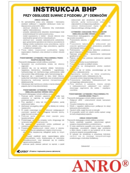 ZNAK BEZPIECZEŃSTWA ANRO