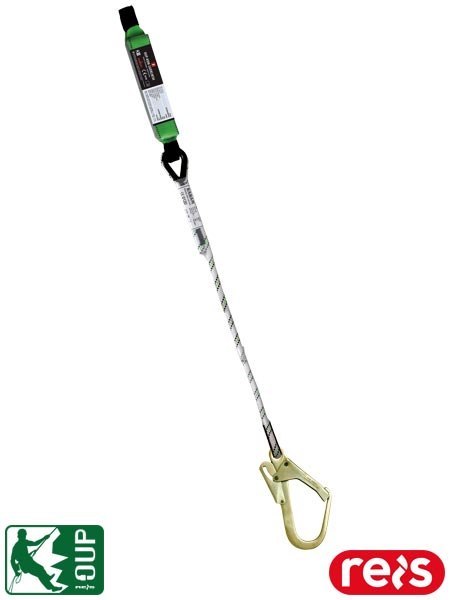 Amortyzator Energii 1.5m z Hakiem do Rusztowań EN355 Wytrzymały REIS