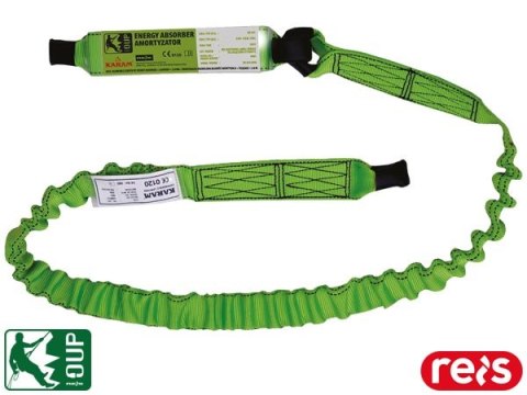Amortyzator Bezpieczeństwa Elastyczny 2m Lekki Wygodny EN355 REIS
