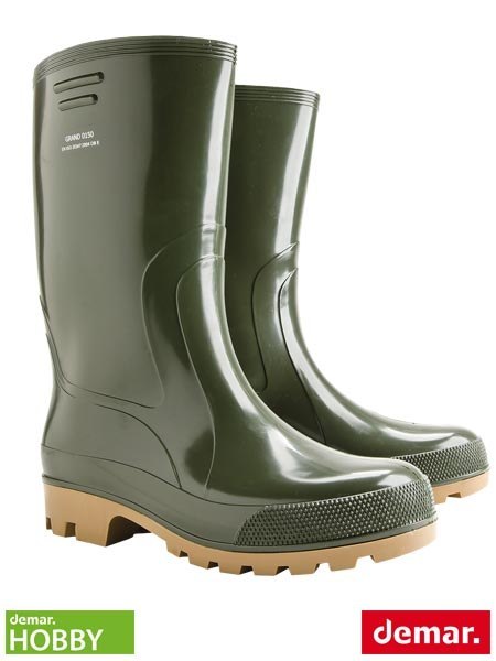 Kalosze zawodowe PVC OB E - wodoodporne, amortyzacja pięty DEMAR