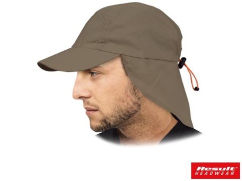 Czapka z Daszkiem i Przedłużanym Tyłem Ochrona Karku Uszu UV Regulowana Result Headwear