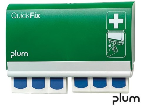 Dozownik Quick Fix + 90 Plastrów Wykrywalnych | Niebieskie Detectable | System BHP PLUM