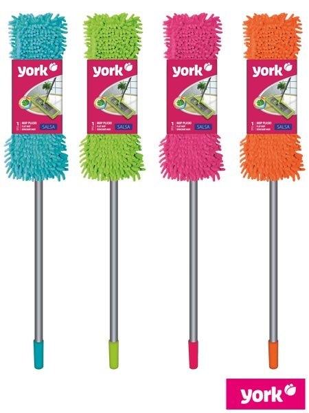 Mop SALSA z trzonkiem – Mikrofibra dla perfekcyjnie czystych podłóg YORK