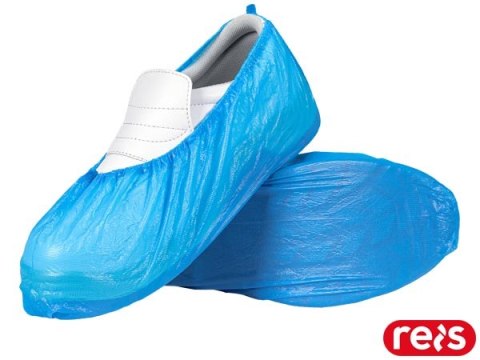 Foliowe ochraniacze na obuwie BFOL-CPE - 36x15 cm,  jednorazowe, 100 szt. REIS