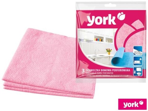 ŚCIERKA DOMOWA PERFOROWANA 3 SZT YORK