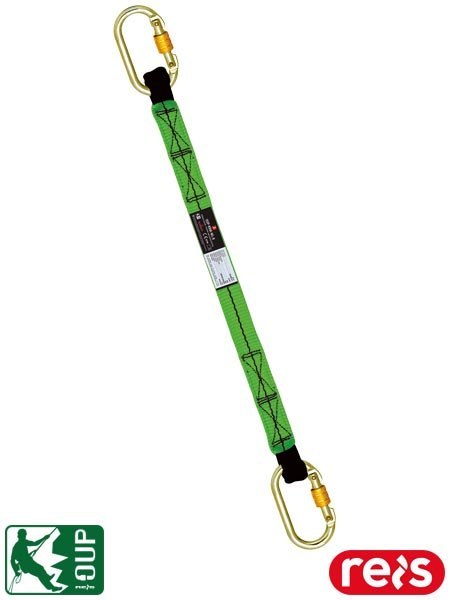 Linka Bezpieczeństwa z Karabińczykami – 1,5 m, Wytrzymałość 30 kN, EN354 REIS