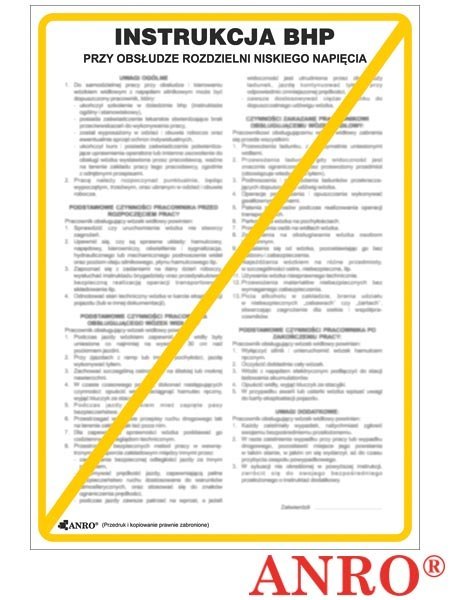 ZNAK BEZPIECZEŃSTWA ANRO