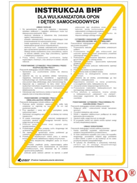 ZNAK BEZPIECZEŃSTWA ANRO