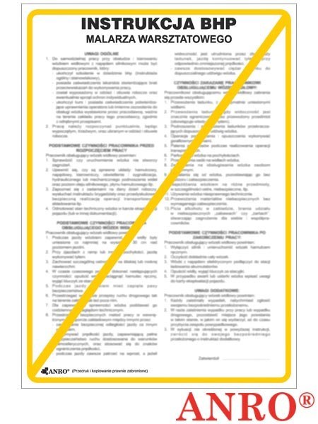 ZNAK BEZPIECZEŃSTWA ANRO