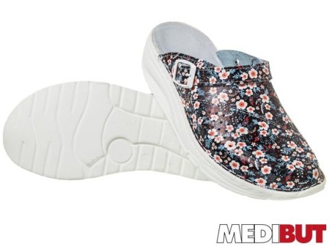 Obuwie Damskie Kolebkowe | Skóra | Antyelektrostatyczne | Węgiel Aktywny | EN 20347 MEDIBUT