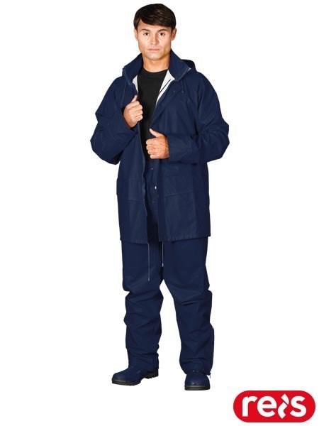 Komplet Przeciwdeszczowy Premium PU/PCV 0,50mm | Kurtka + Spodnie | Wentylacja REIS