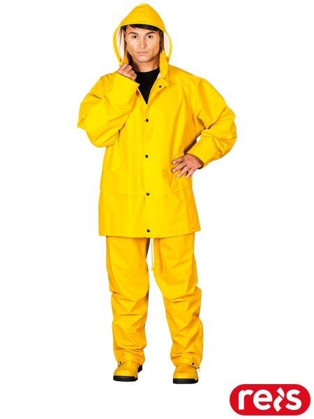 Komplet Przeciwdeszczowy Premium PU/PCV 0,50mm | Kurtka + Spodnie | Wentylacja REIS