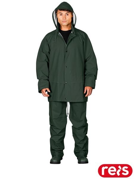 Komplet Przeciwdeszczowy Premium PU/PCV 0,50mm | Kurtka + Spodnie | Wentylacja REIS