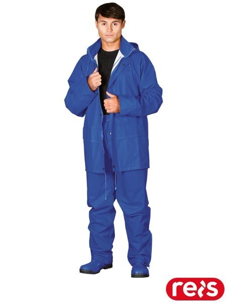 Komplet Przeciwdeszczowy Premium PU/PCV 0,50mm | Kurtka + Spodnie | Wentylacja REIS