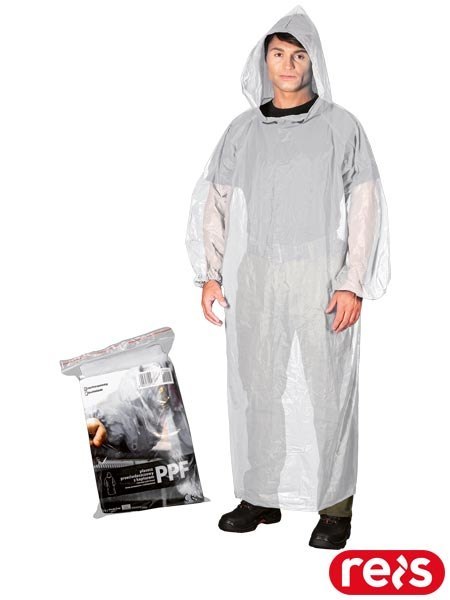 Płaszcz Przeciwdeszczowy z Kapturem 130 cm | EN343 | Ściągacze REIS