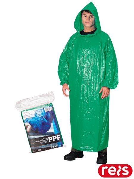 Płaszcz Przeciwdeszczowy z Kapturem 130 cm | EN343 | Ściągacze REIS