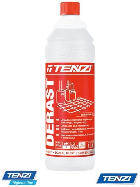 DERAST – Koncentrat do Odkamieniania i Odrdzewiania, z Kwasem Solnym 1 L TENZI