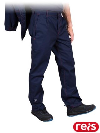 Spodnie ochronne antyelektrostatyczne ESD - do pasa, poliester/bawełna REIS