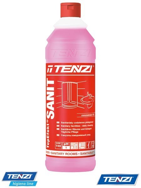 TopEfect SANIT – Koncentrat w Żelu do Mycia i Pielęgnacji Łazienek, 1 L TENZI