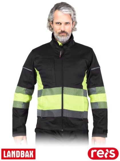 Bluza ochronna męska BAX - 3 kieszenie, elastyczna, odblaski REIS