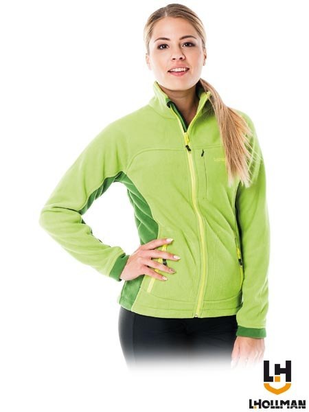 Bluza damska polarowa - Z kieszeniami na suwak, ściągacze, uniwersalna L.HOLLMAN